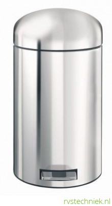 Brabantia Retro Bin 12 liter brilliant steel