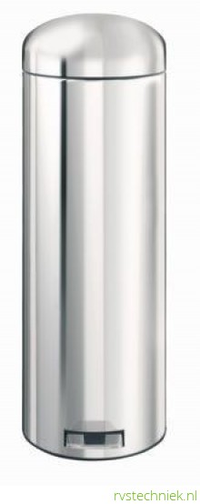 Brabantia Retro Bin 20 liter, brilliant steel
