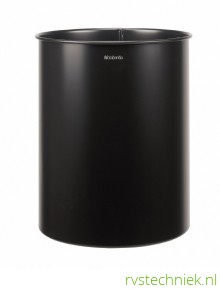 Brabantia Prullenbak 15 liter, mat zwart