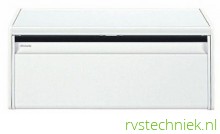 Brabantia broodtrommel met klepdeksel, wit