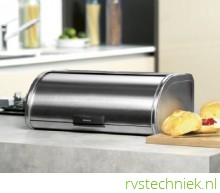 Brabantia broodtrommel Touch Bin medium matt steel