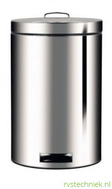 Brabantia Pedaalemmer 12 ltr brilliant steel