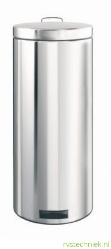 Brabantia Pedaalemmer 30 liter, brilliant steel