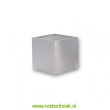 RVS bloembak 60x60x60 cm.