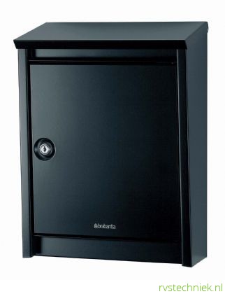 vork aankleden Archeoloog Brabantia/DECAYEUX brievenbus B110, black - RVS/TechniekSneek